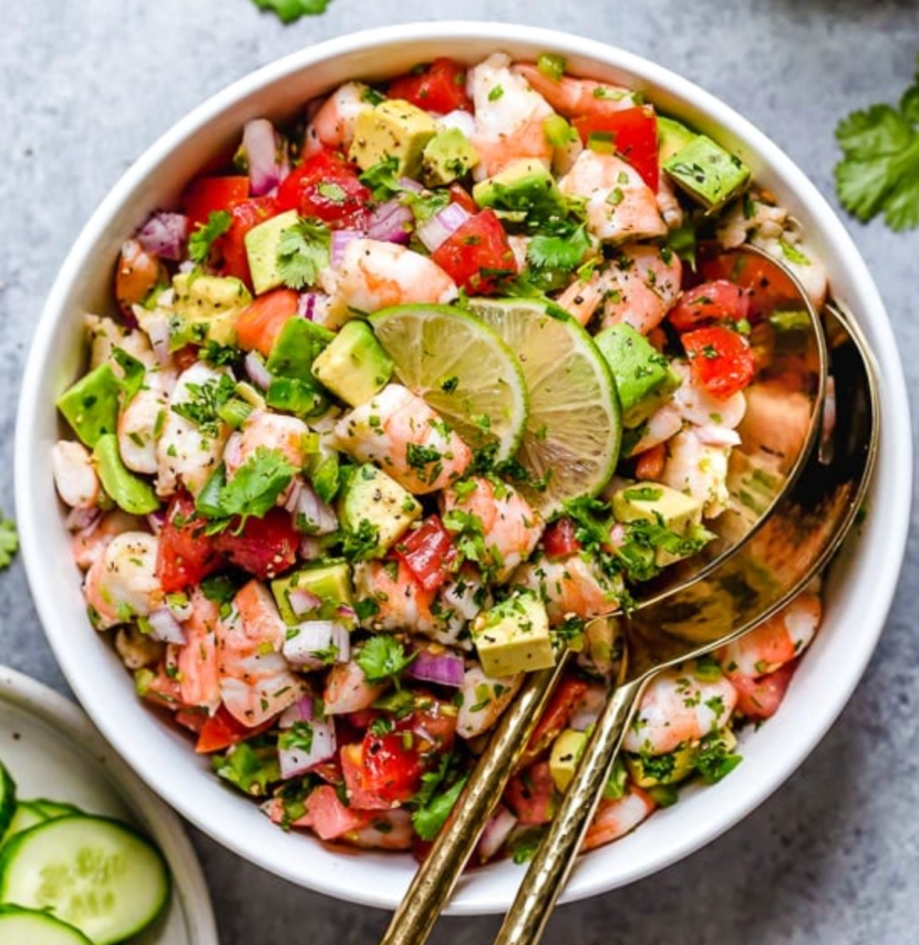 Avocado Shrimp Salad - The Healthy Dive