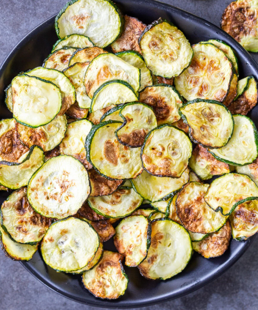 Air Fryer Zucchini Chips - The Healthy Dive